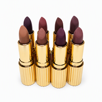 Rouge à lèvres minéral waterproof OEM 10g, tenue longue durée pour tous les tons de peau, emballage personnalisé, pour une sensation corporelle et sensuelle.