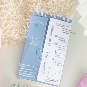 Cuaderno en espiral A7 portátil creativo, libro de palabras en inglés con encuadernación térmica, cubierta de papel de <span class=keywords><strong>memoria</strong></span>, diario de ejercicio y registro de bobina - Product Image 2