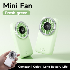 Ventilateur de poche portable rechargeable par USB-C, ultra fin, 5 vitesses, batterie polymère 1200 mAh - Product Image 3
