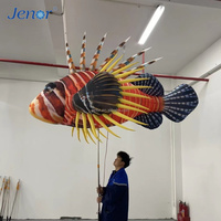 Structure gonflable de support pour défilés, thème poisson et vie marine, pour événements publicitaires extérieurs et décoration de scène gonflable