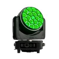 2025 nouveauté Lyres Wash 19x40w yeux d'abeille Led Zoom lumières principales mobiles avec effet d'anneau Led