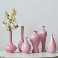 Vase en céramique Jingdezhen fait main, petit, au goût artistique sophistiqué, pour arrangements floraux, nouveau style chinois