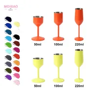 Gelas Anggur Merah Koktail & Martini ThermoPal dari Baja Anti Karat dengan Kapasitas 50-220ml dan Logo Kustom