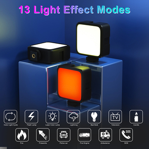 ไฟวิดีโอ LED RGB ขนาดเล็ก <span class=keywords><strong>P5R</strong></span> 2500-7000K กันน้ำ กันกระแทก พับได้ แบตเตอรี่ 1800mAh ไฟสตูดิโอถ่ายภาพแบบพกพา - Product Image 6