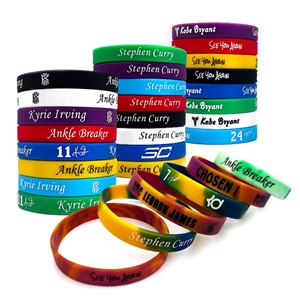 Pulseras Deportivas de Silicona de Caucho Personalizadas al por Mayor, Pulseras para Hombre con Relieve, Regalos Promocionales Personalizados - Product Image 1