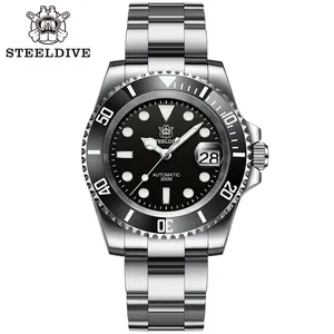 STEELDIVE SD1953 Màu Mới 2021 Quay Số Hai Tông NH35A Tự Động 30ATM Kính Sapphire Chống Nước Kính Gốm Đồng Hồ Lặn Nam