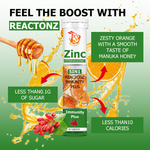 Tabletas de Zinc con Vitamina Natural OEM ODM, Tabletas de Zinc de Disolución Rápida con Miel de Manuka Australiana, Suplementos Dietéticos - Product Image 5