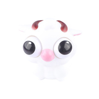 Jouet anti-stress créatif en PVC, mignon, à grands yeux, en forme de mouton, poupée à presser