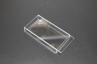 Boîte acrylique personnalisée de petite taille, mallette de rangement transparente en lucite, boîte en plastique de haute qualité avec couvercle coulissant