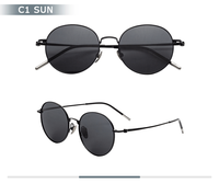Lunettes de soleil personnalisées, demi-titane, polarisées, durables, confortables, idéales pour les voyages, lunettes de soleil tendance pour hommes, marque de luxe.