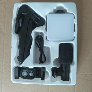 Logo/emballage personnalisés disponibles : Kit de vlogging LED avec lumière vidéo, microphone et trépied pour smartphone, YouTube, TikTok, diffusion en direct - Product Image 3