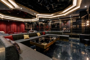 Conjunto de muebles de <span class=keywords><strong>Bar</strong></span> de diseño de pared Interior de club nocturno, barra de cerveza Led de acero inoxidable, mesas y sillas de <span class=keywords><strong>Bar</strong></span> alto para restaurante - Product Image 3