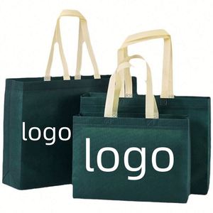 Bolsas de Regalo Color Verde con Asas, Bolsas Reutilizables de Tela No Tejida para Decoraciones de Bodas, Cumpleaños, Baby Shower y Fiestas - Product Image 1