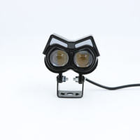Nouveau projecteur LED 12W en forme de diamant, lumière avant universelle pour moto, fonction clignotante à 2 lentilles, 12000Lm