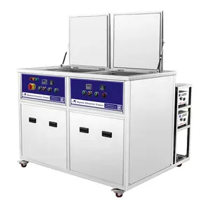 Industrial Ultrasonic Cleaning Twin Tank With Soak And Dry Groves Hardware Workpiece Washing Machine Ultrasonic Cleaner