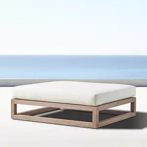 Hotel Luxus Teakholz im Freien Lounge-Möbel-Set Terrasse Massivholz Gartensofa 1 2 3 Sitze mit Osmanischem Bau