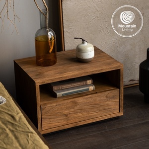 Muebles de Teca Importados, Mesa de Noche de Madera Maciza Pura, Dormitorio, Estilo Vintage Exquisito, Origen Chongqing, Modelo YJ - Product Image 6