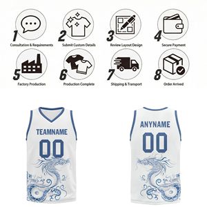 Vochtregulerende basketbaluniformen met gepersonaliseerde drakenprint sportkleding BBJ01-2500622-5 - Product Image 4