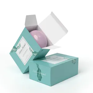 도매 가격 다채로운 인쇄 접이식 작은 흰색 판지 포장 상자 비누