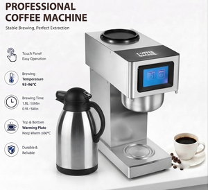 Machine à café intelligente de qualité commerciale, machine à café à filtre automatique avec carafe thermique de grande capacité pour restaurant, hôtel - Product Image 2