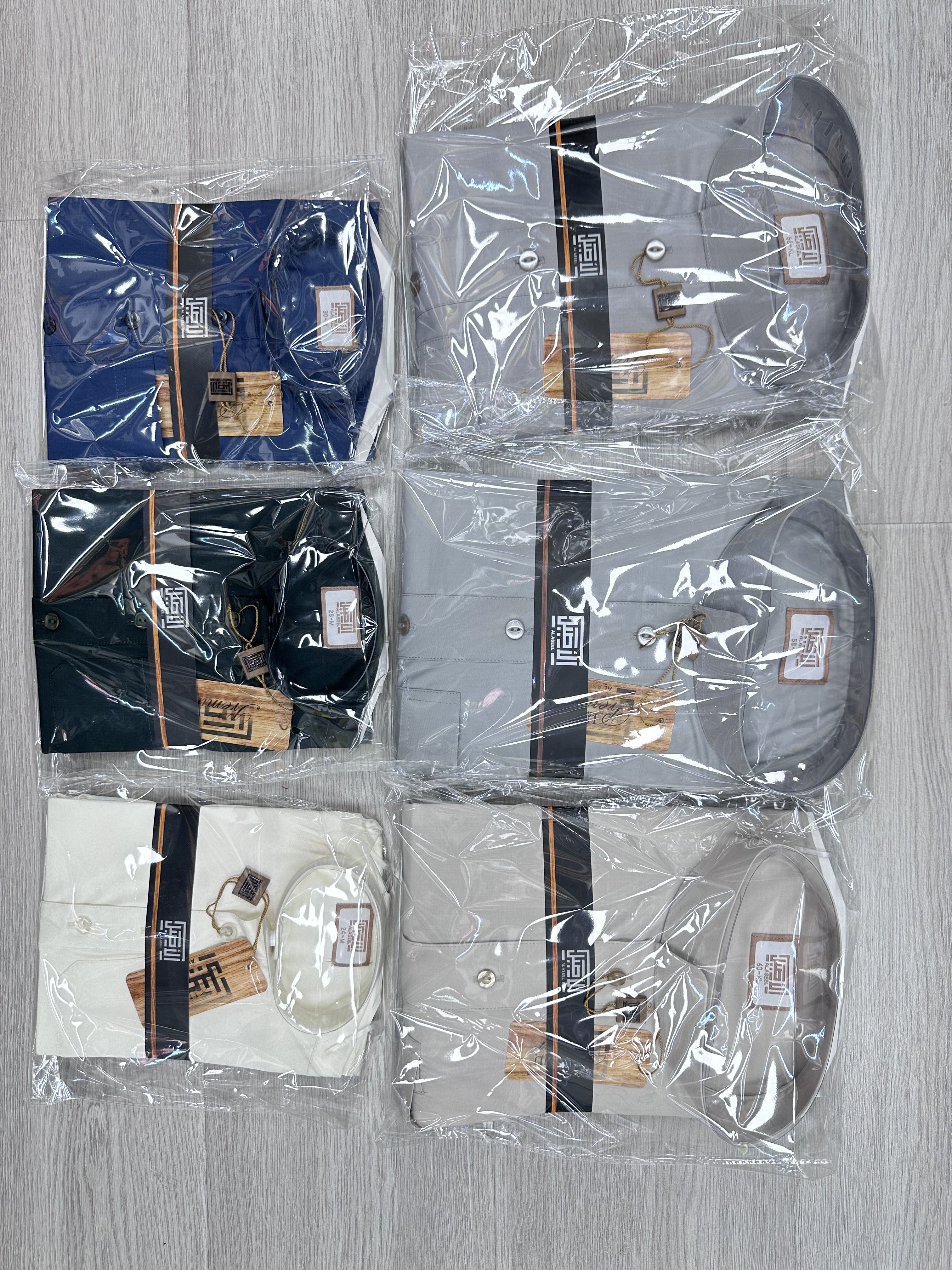 Color, tamaño y tela mezclados