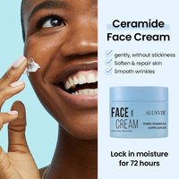 Produits de soin de la peau : Nettoyant moussant pour le visage à la céramide, Tonique hydratant en spray, Sérum, Crème, Lait corporel – Kit de soin de la peau Marque privée
