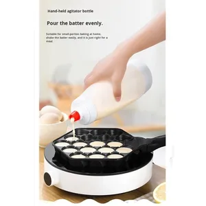 ขวดผสมแป้งแบบมือหมุนพร้อมสเกลสำหรับผสมและจ่ายแป้งมัฟฟิน ขายส่ง - Product Image 3
