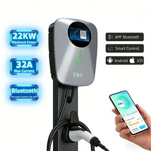 Station de <span class=keywords><strong>recharge</strong></span> pour <span class=keywords><strong>voiture</strong></span>, chargeur EV 22 kW, OCPP, montage mural, charge rapide AC, 7 kW-22 kW, 3 phases, type 2, chargeur EV mural AC, 32A, IP65 - Product Image 1