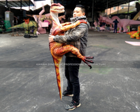 Marionnette de dinosaure en caoutchouc, modèle inspiré du dessin animé mario, de haute qualité, bon marché, pour parc d'attractions, 1 pièce