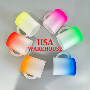 NOUS Entrepôt Livraison Gratuite 11Oz Arc-<span class=keywords><strong>En</strong></span>-Glitter Givré Verre Café Tasses <span class=keywords><strong>En</strong></span> <span class=keywords><strong>Gros</strong></span> Verre Tasses Tasses Avec Poignée Pour Diy <span class=keywords><strong>Impression</strong></span> - Product Image 1