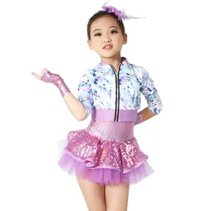 MiDee Jazz Dance Costumes Dresses Performance Stage Wear Dance Outfits For Girls