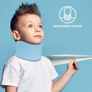 <span class=keywords><strong>Collar</strong></span>ín Ortopédico para Niños, Soporte de Tracción para Cuello y Cabeza, Fijación, Protección de la Columna Cervical - Product Image 3