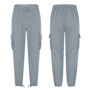 Pantalones Cargo de Lona Ligeros de Cintura Alta Estilo Urbano para Hombre, para Conjuntos de Ropa Urbana a la Moda - Product Image 2