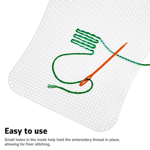 Clear <b>Plastic</b> <b>Mesh</b> Canvas Sheets for DIY Crochet Bag Accessories Making <b>Plastic</b> Grid Hook Crafts - Product Image 2