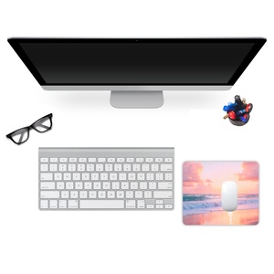 ODM Beach Sunset Romantic Pink Mouse Pad Non-Slip Rubber Computer Mousepads Waterproof Rectangle Mouse Mat with Custom Pattern - Product Image 2