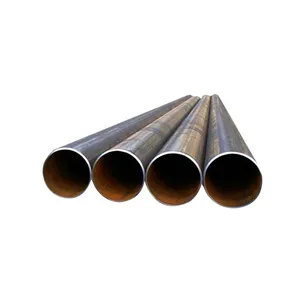 Good quality SS400 q235 a36 straight seamless carbon spiral welded pipe round square tube for construction