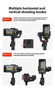 <span class=keywords><strong>Funsnap</strong></span> <span class=keywords><strong>Capture</strong></span> 2S Gimbal Stabilizer Disparo de tres ejes de mano inteligente Anti-Shake Selfie Stick para Smartphone - Product Image 4