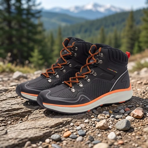 Zapatos de Senderismo para Hombre, Impermeables, Parte Superior Sintética, Suela de Goma, Entresuela de EVA, Zapatillas Deportivas de Invierno para Exteriores - Product Image 5