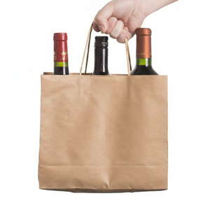 <strong>Factory</strong> Recycled Eco-friendly Kraft Paper Shopping <strong>Bags</strong> Custom Logo Size Gift Wrapping Promotional Packaging Supermarket Aseptic - Product Image 5