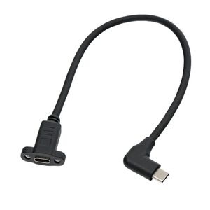 Type C Extension <b>Cable</b> 16 Pin Full Function Right Angle Connector Data <b>Cable</b> For Charging And Data Transfer - Product Image 3