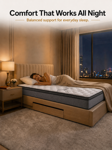 Ailif King Single Size Quiet Pocket Spring Hybrid Mattress for Modern Home Furniture - Product Image 3