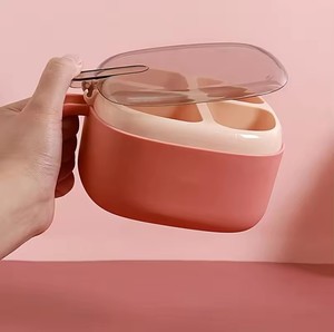 Caja de Condimentos Transparente Multifuncional con Cuatro Compartimentos Integrados, Recipiente Desmontable para Almacenamiento de Condimentos, a Prueba de Polvo, Utensilios de Cocina - Product Image 6