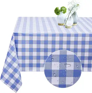 Fabricante festa evento personalizado impermeável, à prova de óleo, fácil de limpar padrão impresso tabela personalizada tampa pvc toalha de mesa