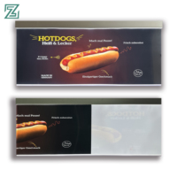 Cadre d'affichage lumineux pour vitrine A0/A1/A2/A3/A4 en aluminium, ultra-fin, avec éclairage LED pour publicité
