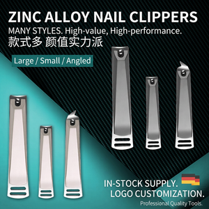Stainless Steel Nail Clippers Set <b>Flat</b> Jaw Wide Opening <b>Pointed</b> Blade Durable Design For Finger Nails Adult Use - Product Image 5