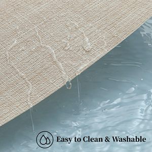 Set de table tissé en PVC <span class=keywords><strong>beige</strong></span> Tgyw, résistant à la chaleur, antidérapant, lavable, durable, personnalisé, pour table à manger - Product Image 4