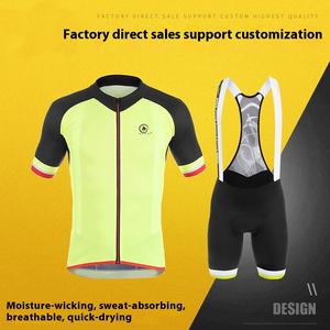 Trajes de ciclismo personalizados profesionales para adultos, bicicleta de montar al aire libre/Jersey de Motor y conjuntos de babero, camisa de seguridad transpirable de secado rápido, Top y pantalones - Product Image 2