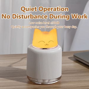 Diffuseur d'arômes en gros, lumière d'ambiance aux couleurs chaudes, humidificateur ultrasonique d'aromathérapie à brume d'huiles essentielles pour animaux de compagnie 300 ml 30 dB - Product Image 3