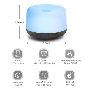 Công Suất Lớn Siêu Âm Hạt Gỗ 500Ml Độ Ẩm Không Khí Hương Thơm Hương Thơm Tinh Dầu Khuếch Tán - Product Image 5