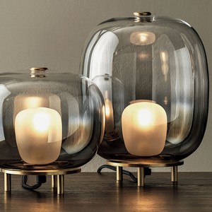 Table Lamps Brass Glass LED E27 Switch Control Home <b>Decor</b> <b>Lighting</b> Fixture - Product Image 1